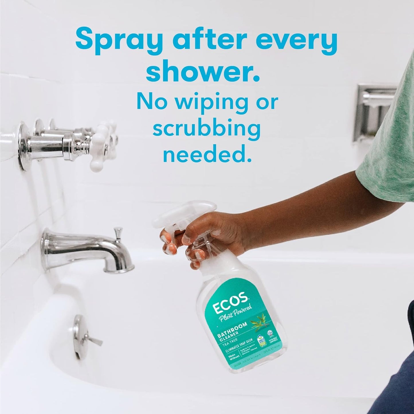 ECOS Shower Cleaner with Tea Tree Oil 22oz (2-Pack)