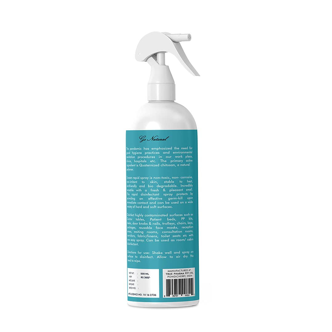 Ecosan Natural Disinfectant Spray Alcohol-Free, Herbal Scent, 500ml