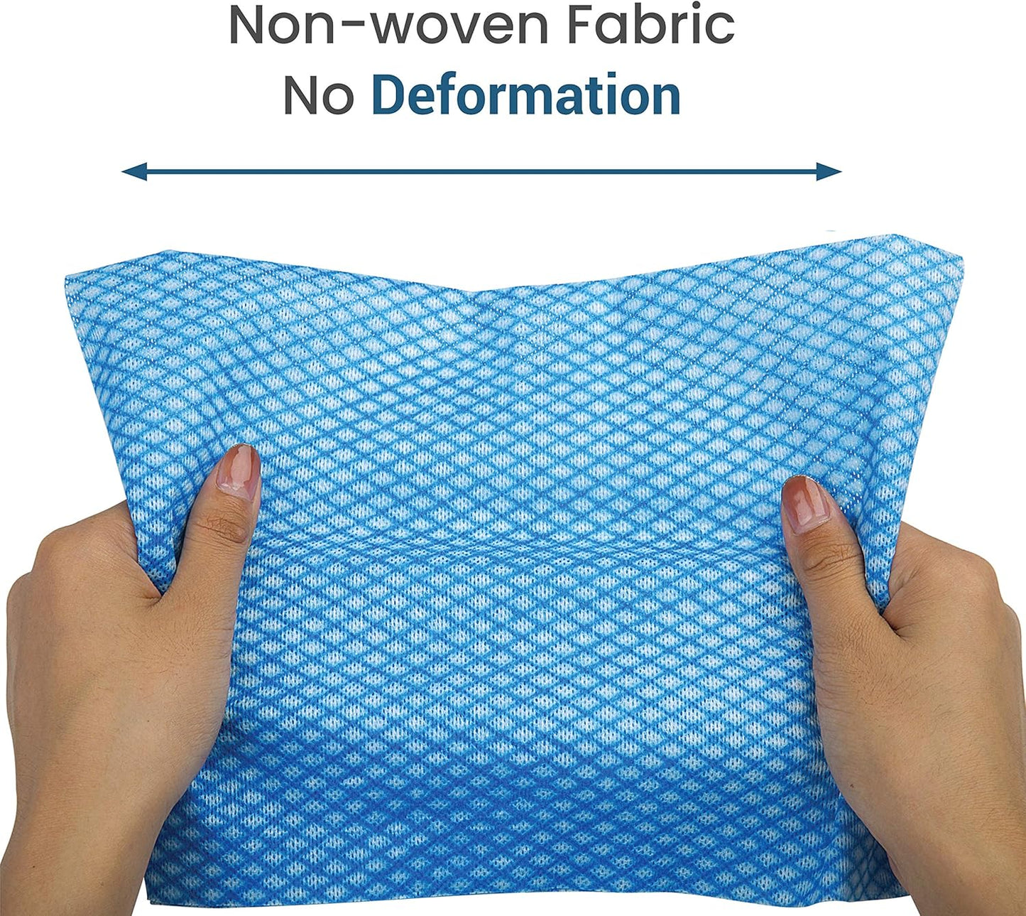 SCRUBIT Reusable Cleaning Wipes Multi-Purpose Towels, 12x20in (72-Pack, Blue)
