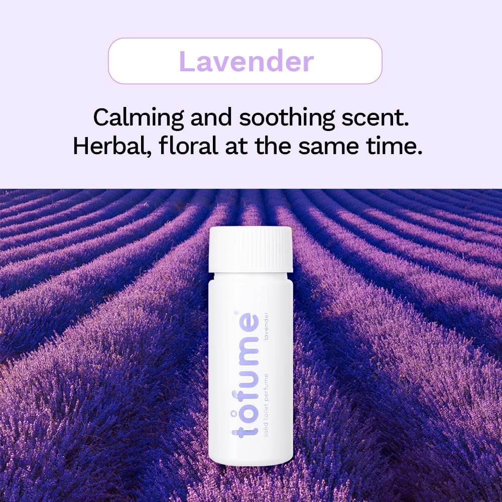 Bathroom Air Freshener Tablets Floral Lavender Scent, 90 Count (3-Pack)