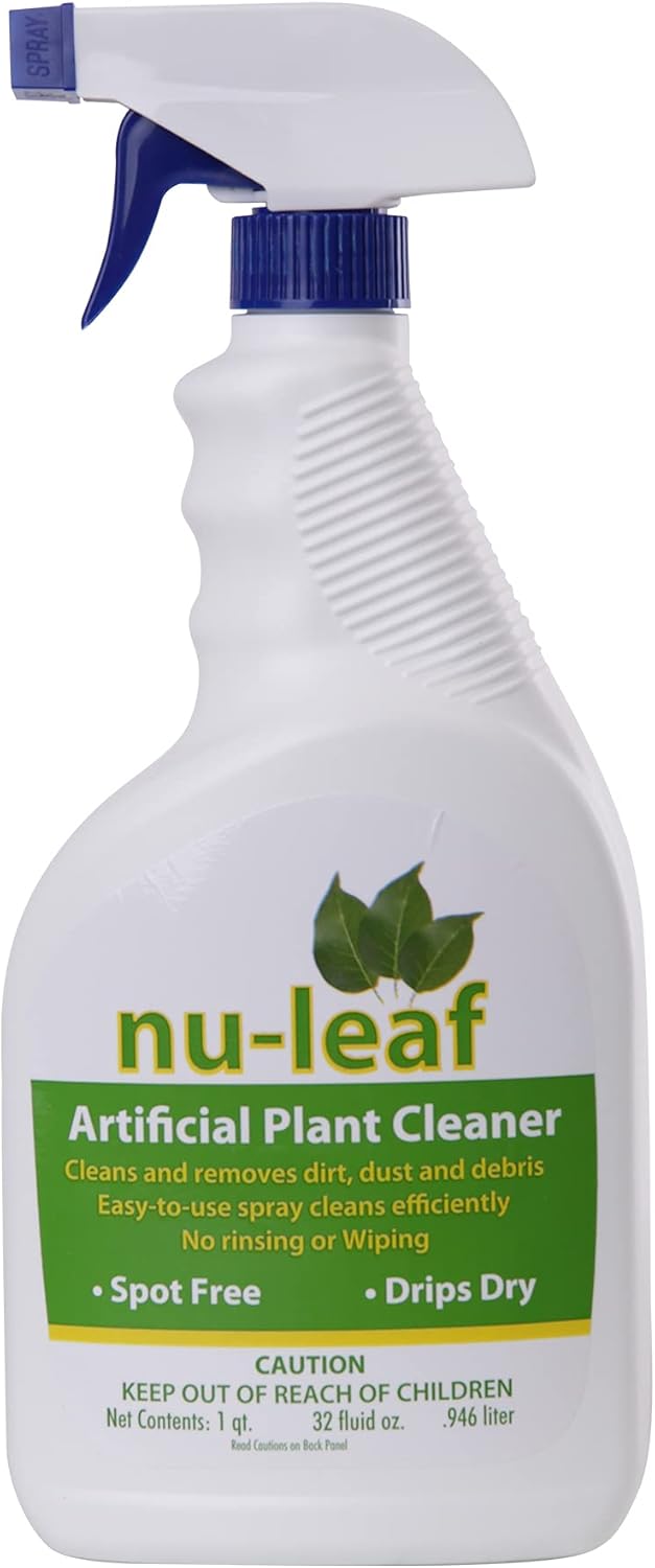 Nu-Leaf Spray & Drip-Dry Cleaner For Artificial Trees & Silk Plants, 32oz