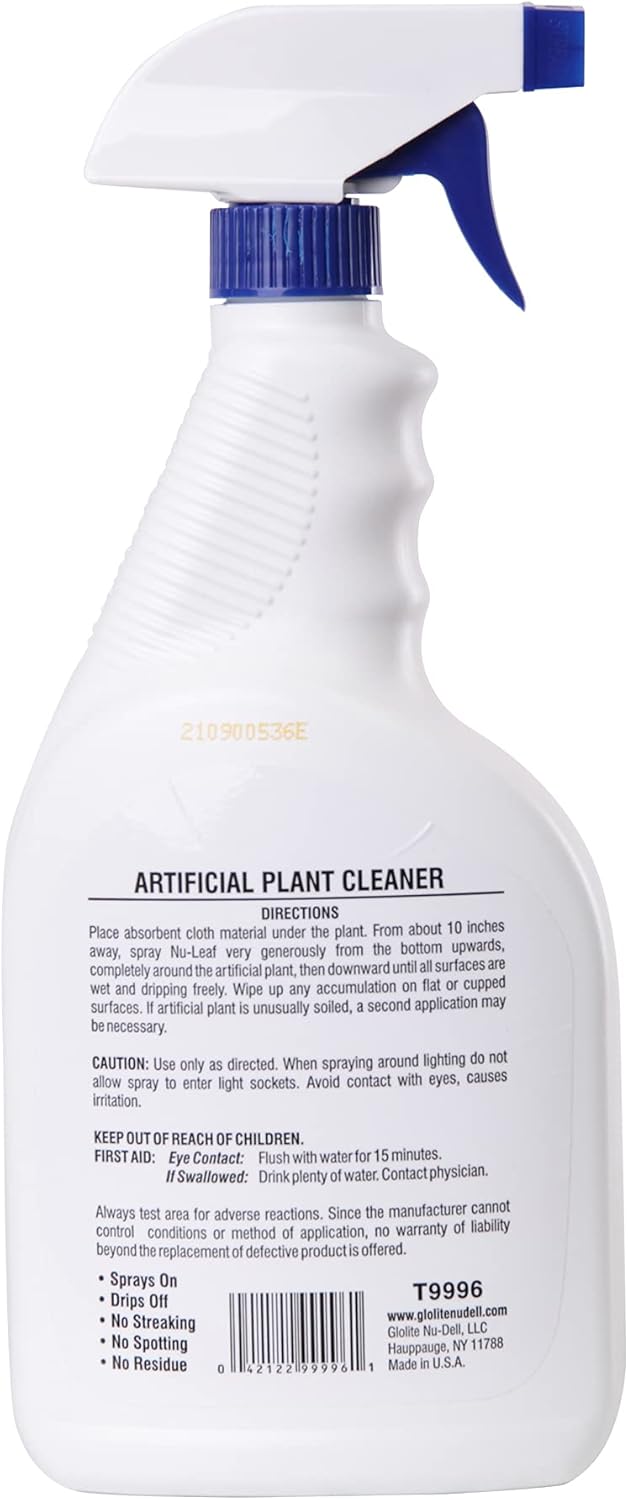 Nu-Leaf Spray & Drip-Dry Cleaner For Artificial Trees & Silk Plants, 32oz