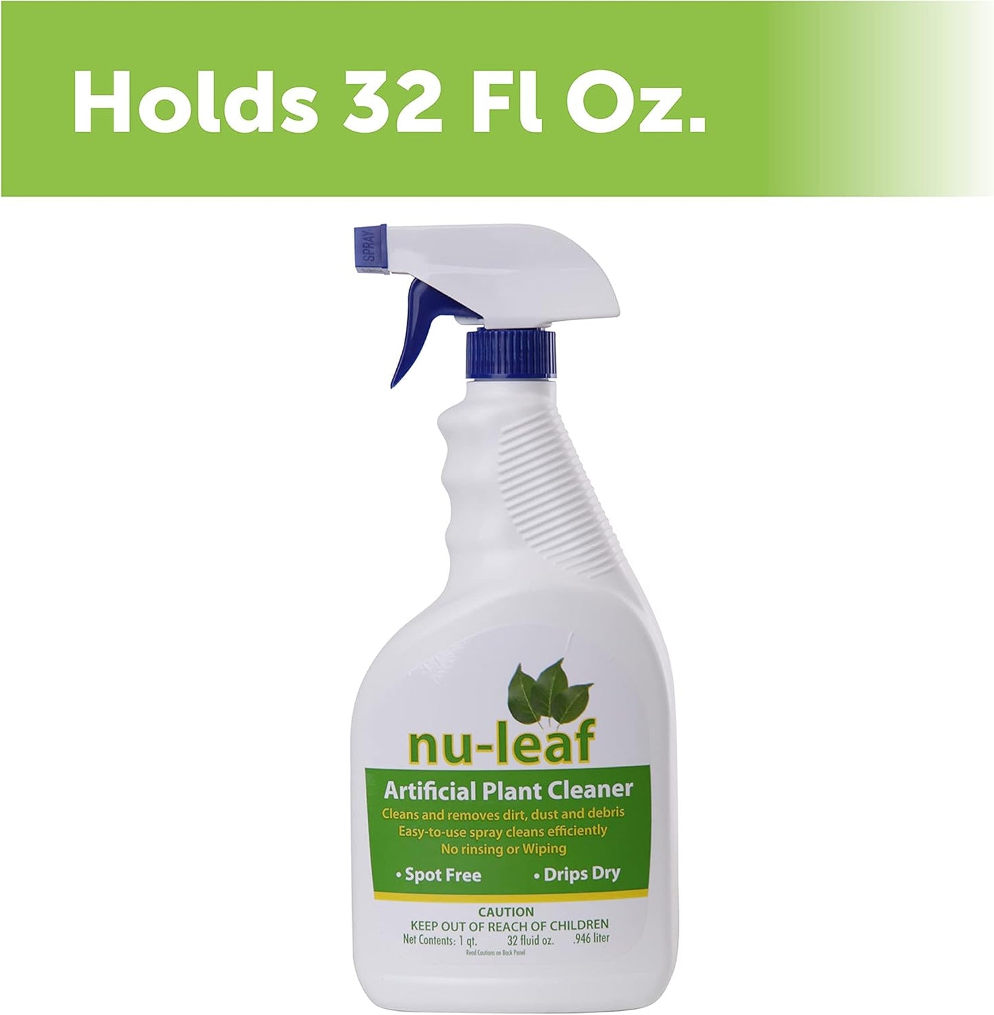 Nu-Leaf Spray & Drip-Dry Cleaner For Artificial Trees & Silk Plants, 32oz